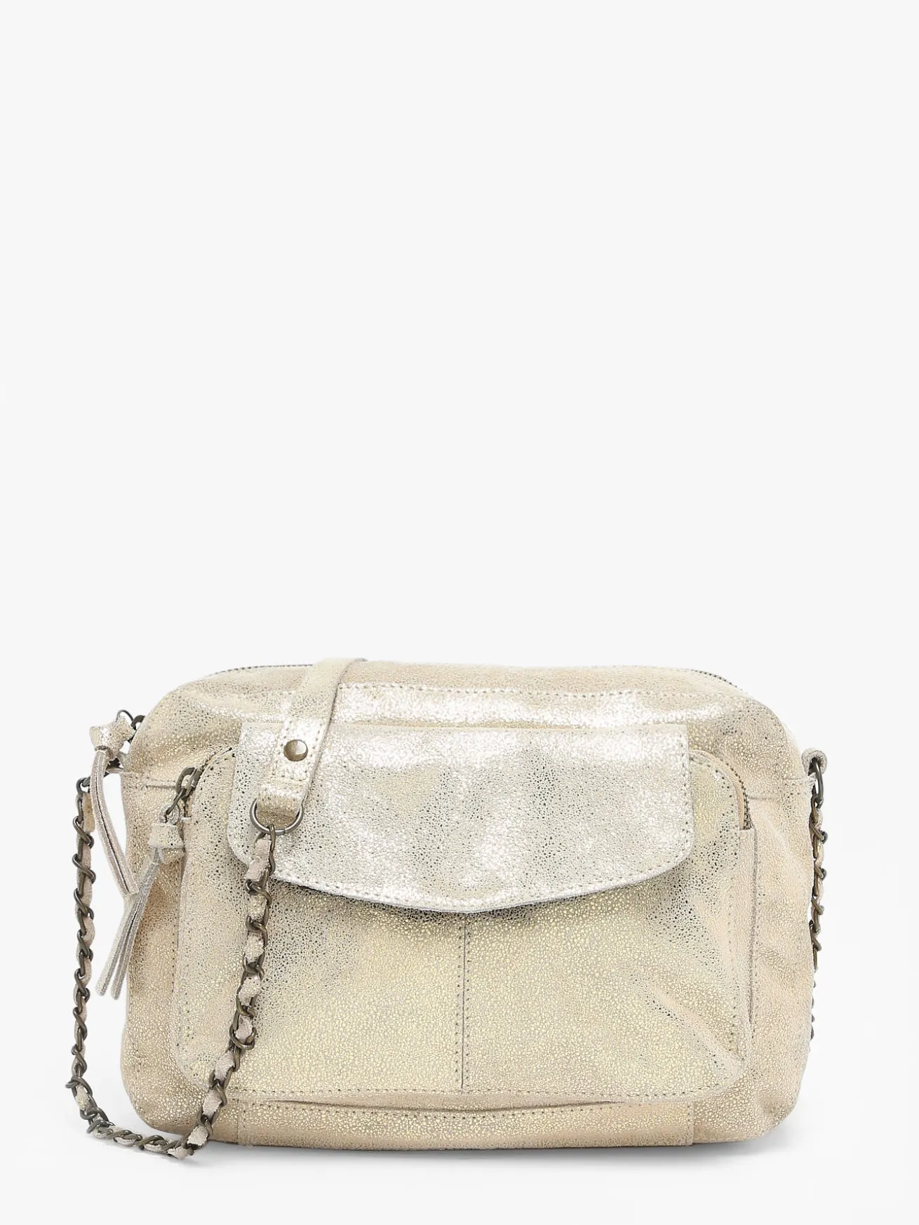 Sac bandoulière Naina cuir PIECES