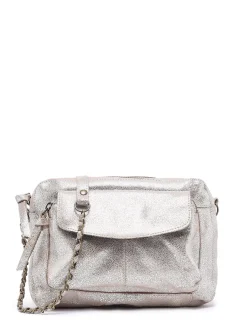 Sac bandoulière Naina cuir PIECES