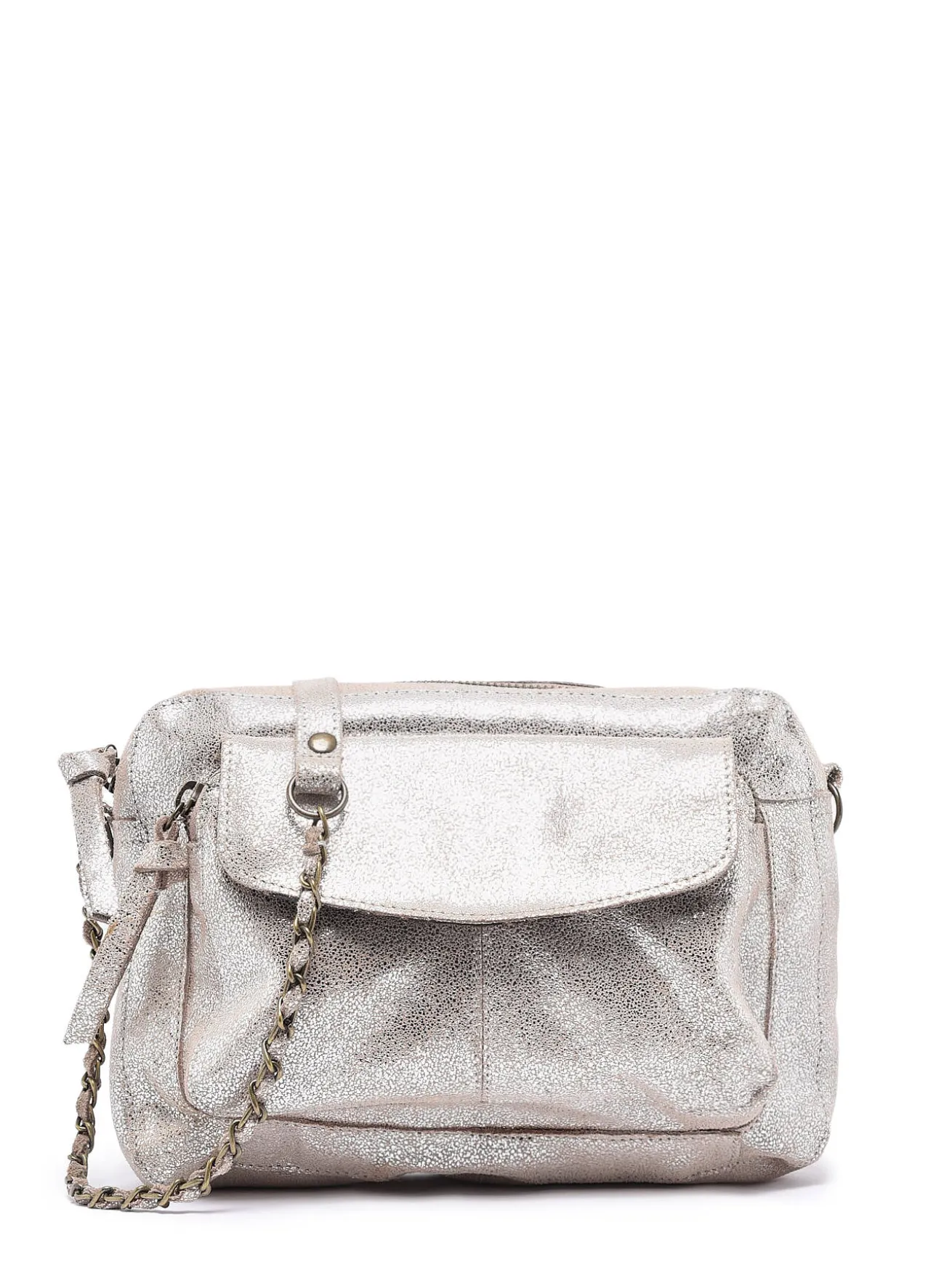 Sac bandoulière Naina cuir PIECES