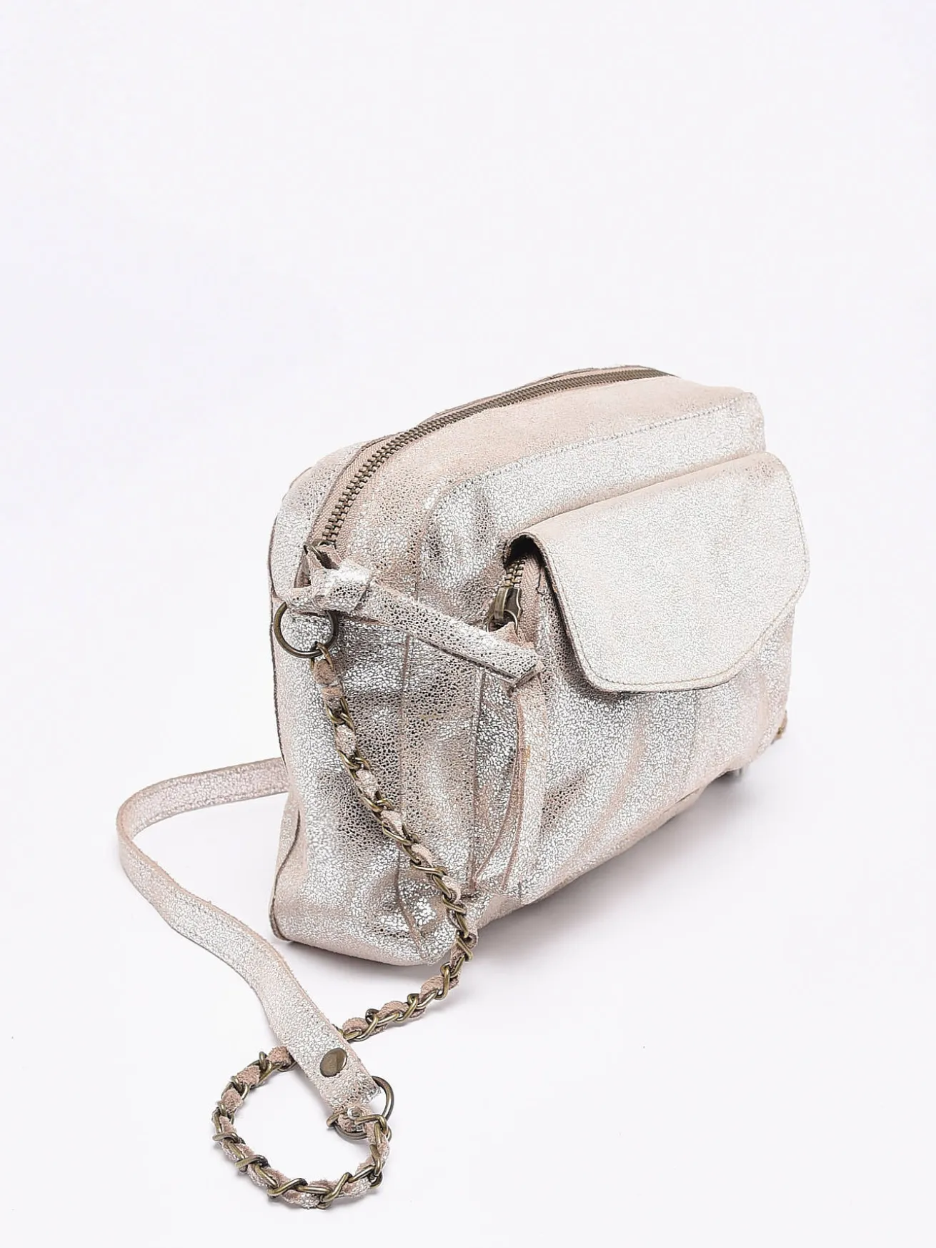 Sac bandoulière Naina cuir PIECES