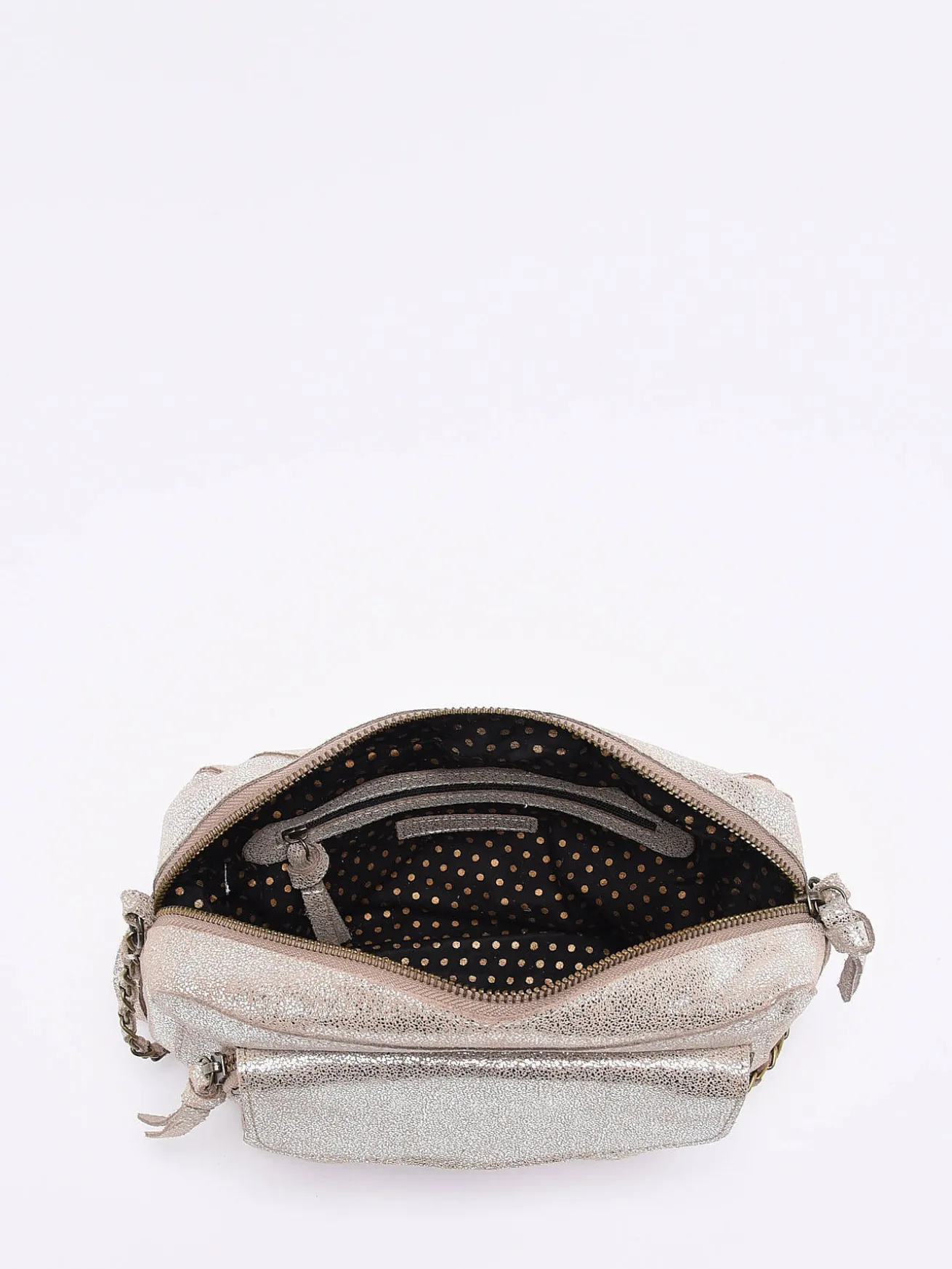 Sac bandoulière Naina cuir PIECES