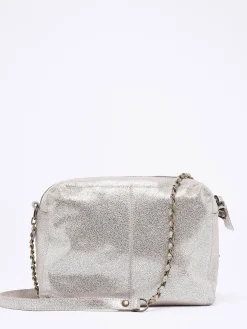 Sac bandoulière Naina cuir PIECES