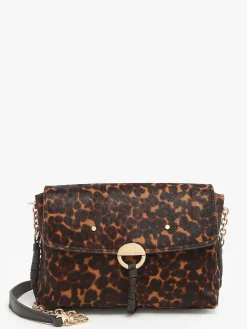 Sac bandoulière Othilia Léopard cuir VANESSA BRUNO
