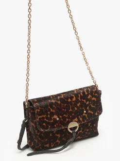 Sac bandoulière Othilia Léopard cuir VANESSA BRUNO