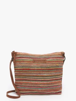 Sac bandoulière Over the rainbow jute LE VOYAGE EN PANIER