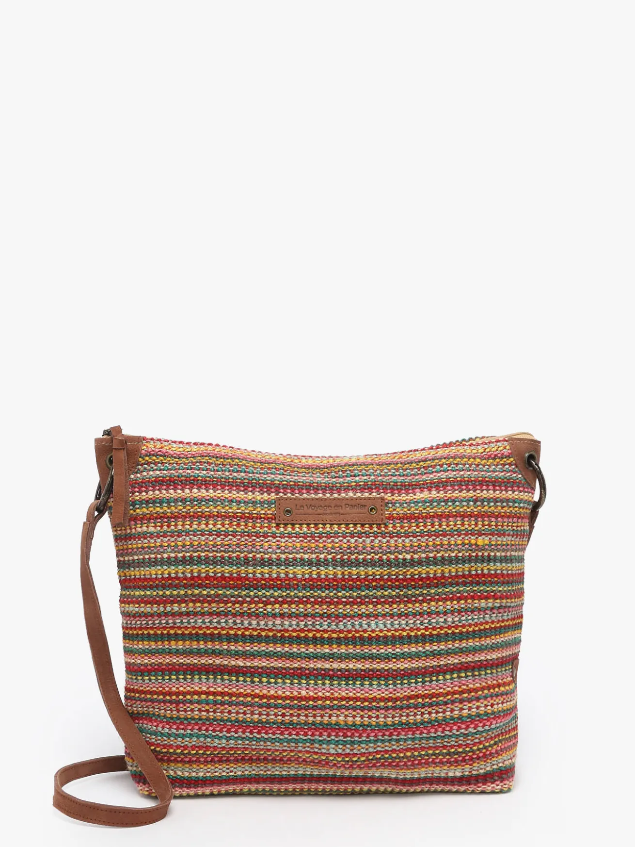 Sac bandoulière Over the rainbow jute LE VOYAGE EN PANIER