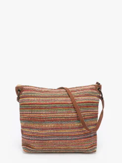 Sac bandoulière Over the rainbow jute LE VOYAGE EN PANIER