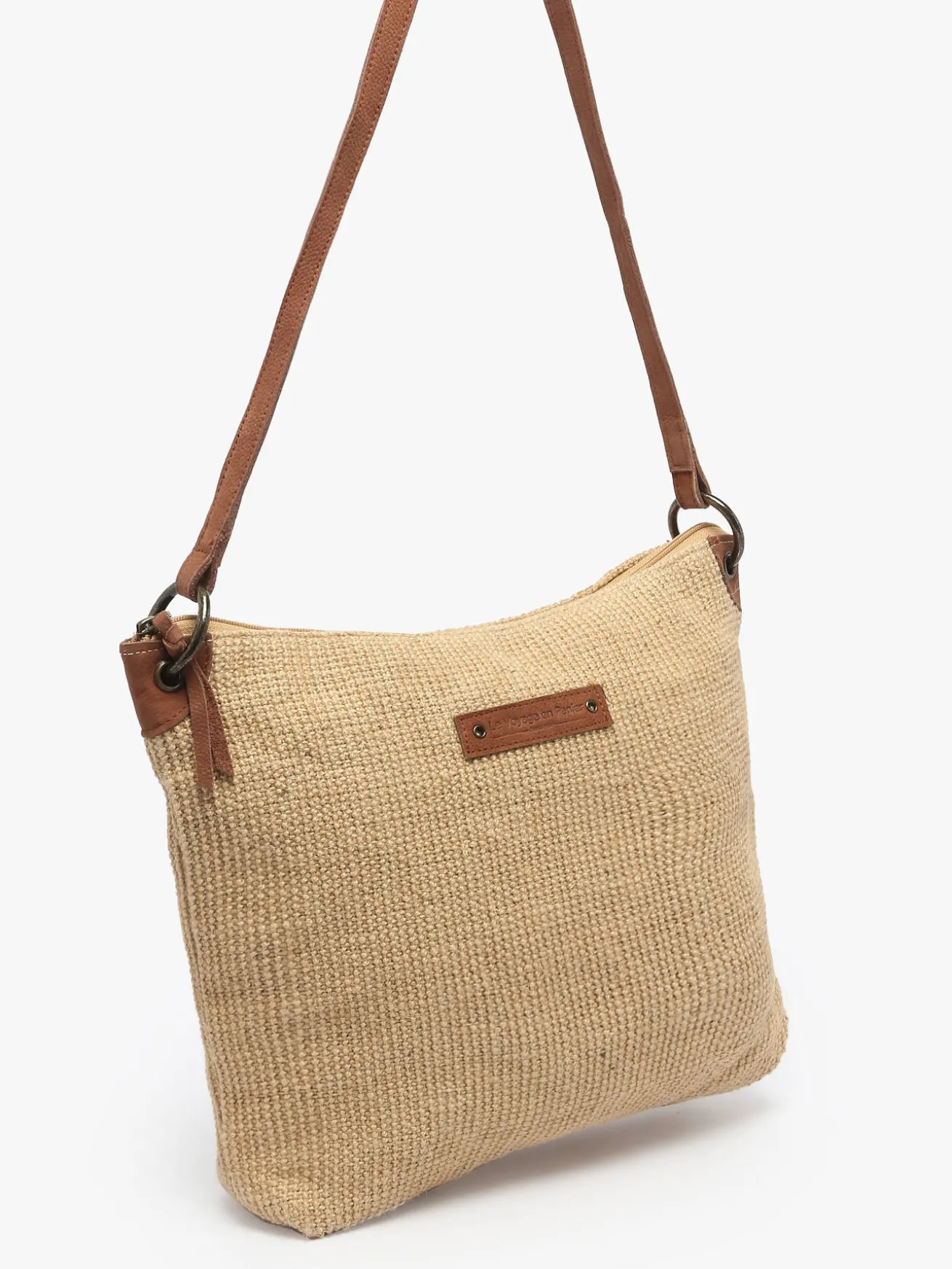 Sac bandoulière Over the rainbow jute LE VOYAGE EN PANIER