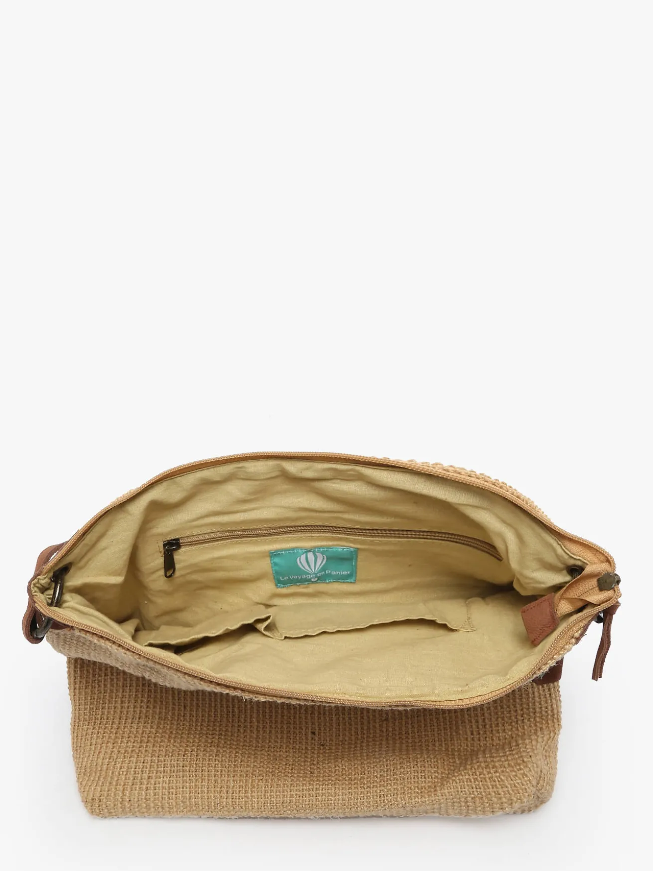 Sac bandoulière Over the rainbow jute LE VOYAGE EN PANIER