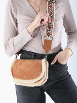 Sac bandoulière Risia cuir PIECES