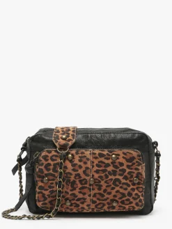 Sac bandoulière Sandi cuir PIECES