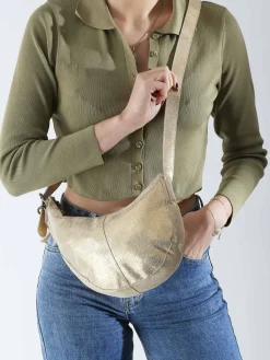 Sac bandoulière Stina cuir PIECES