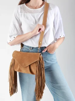 Sac bandoulière Suzon M Folk cuir PAUL MARIUS