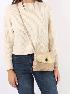Sac bandoulière Totally cuir PIECES