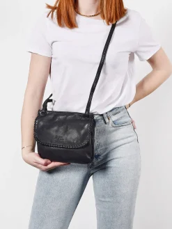 Sac bandoulière Utility cuir BASILIC PEPPER