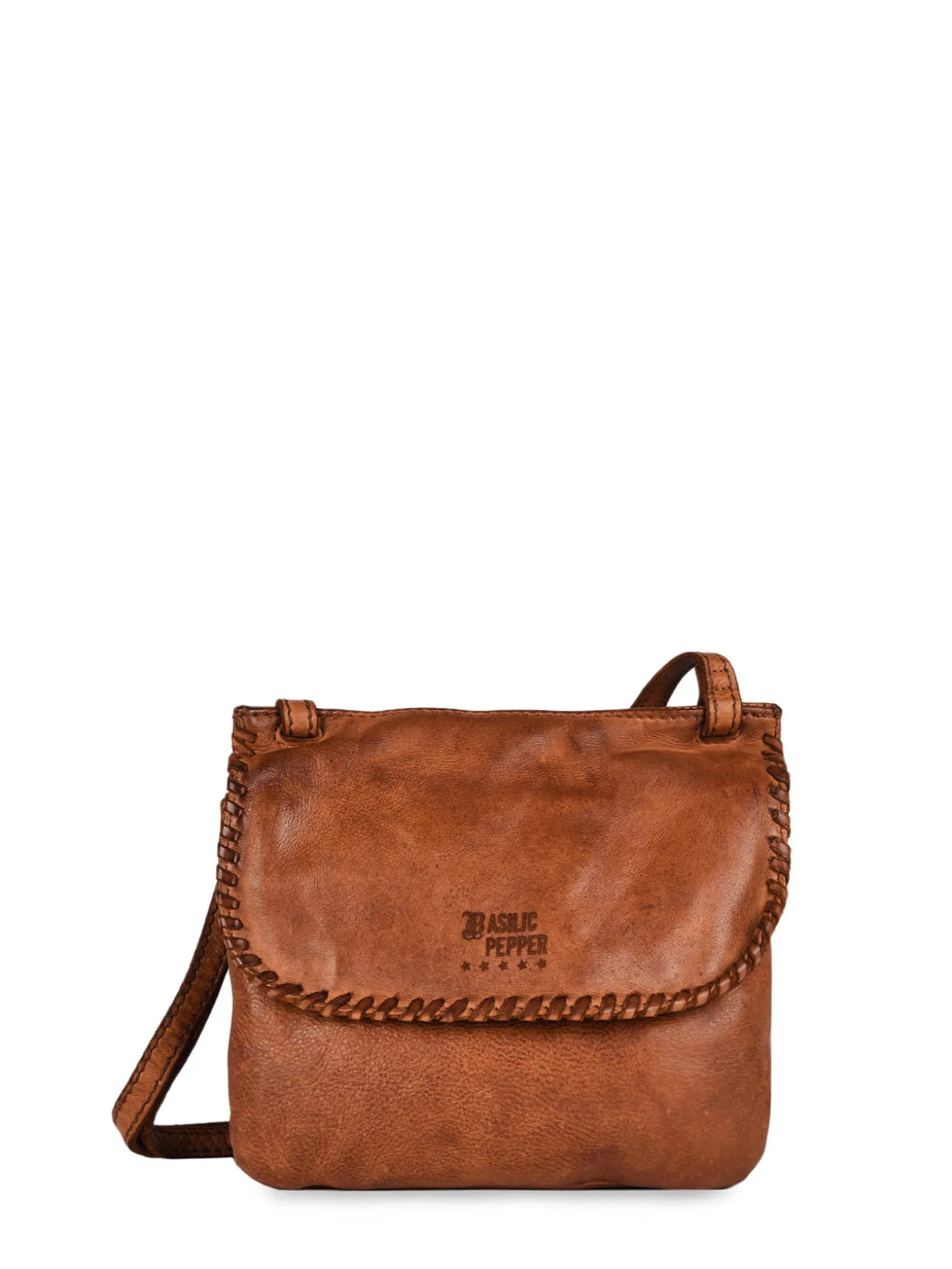 Sac bandoulière Utility cuir BASILIC PEPPER