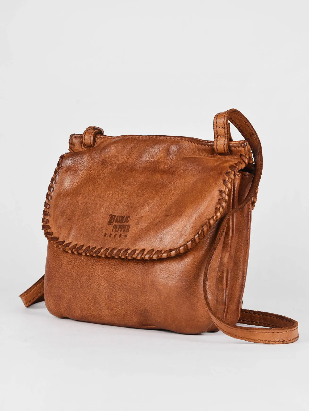 Sac bandoulière Utility cuir BASILIC PEPPER