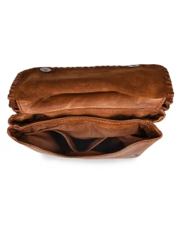 Sac bandoulière Utility cuir BASILIC PEPPER