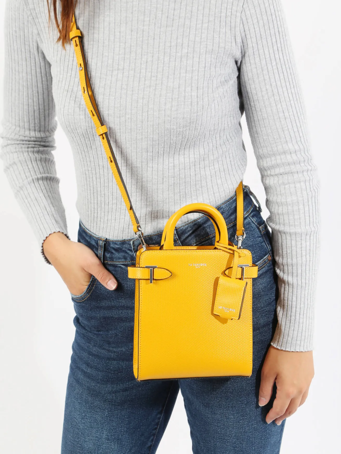 Sac bandoulière vertical Emilie cuir LE TANNEUR