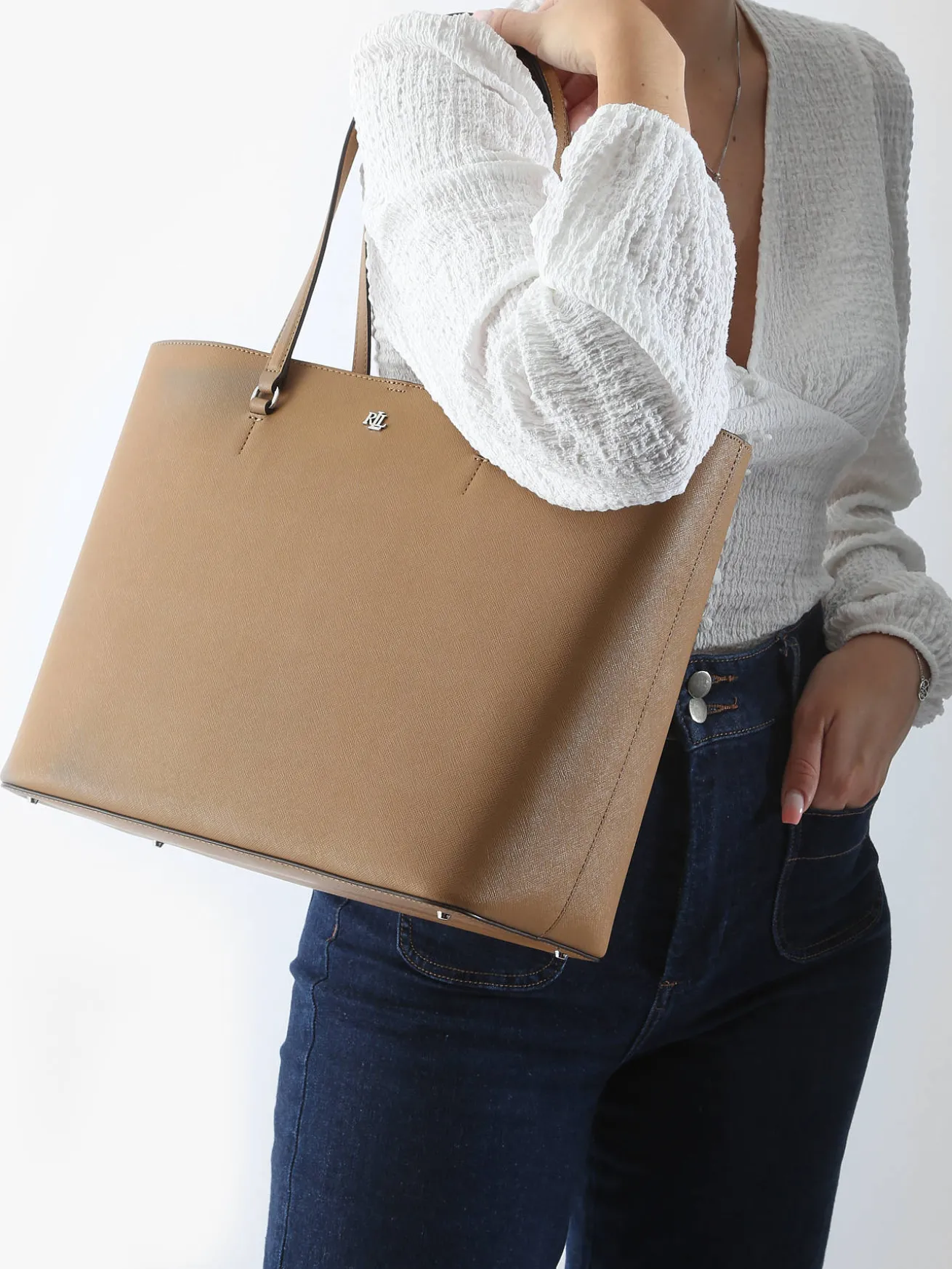 Sac cabas Karly cuir LAUREN RALPH LAUREN