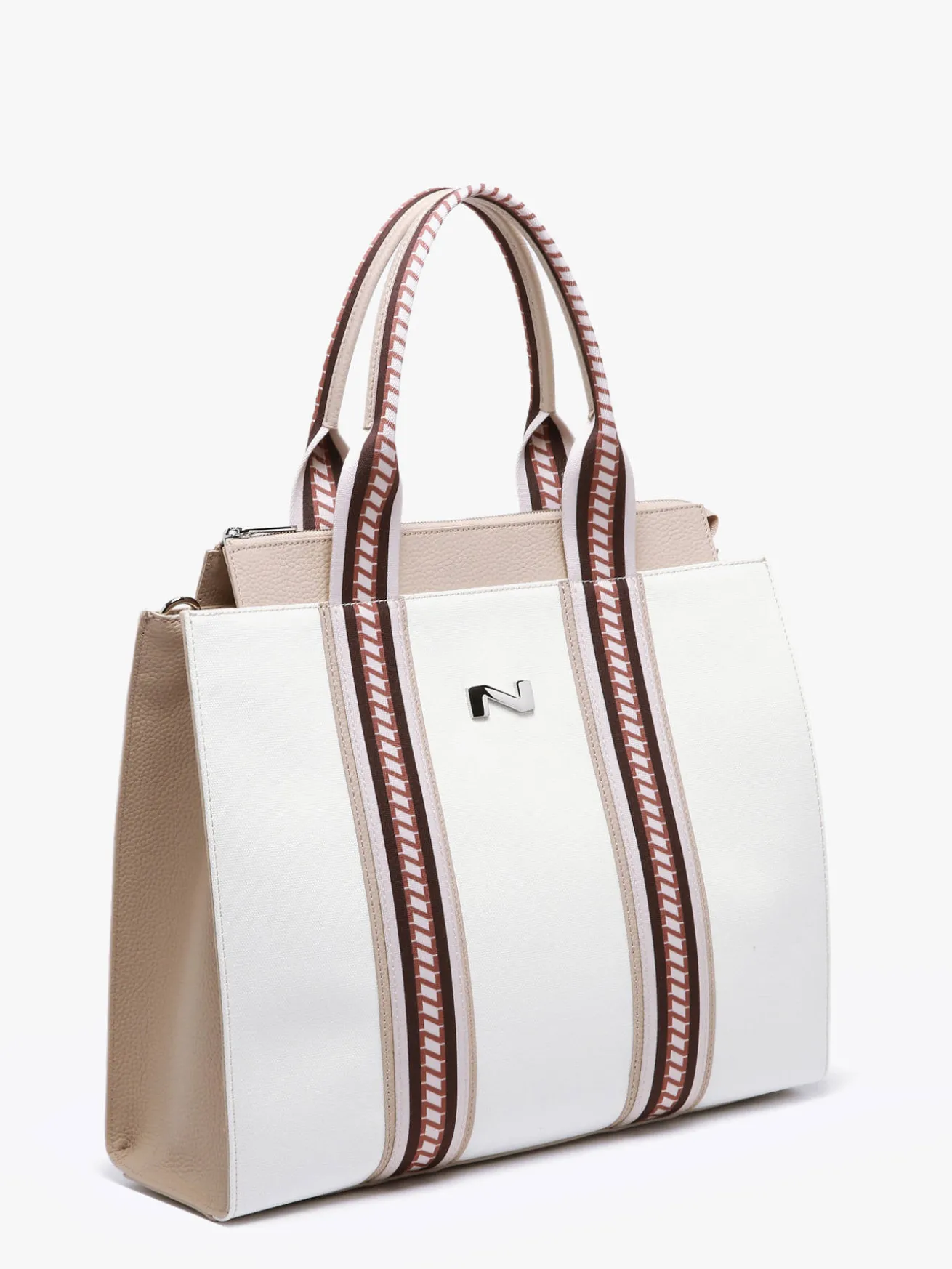 Sac cabas Nina canvas et cuir NATHAN BAUME