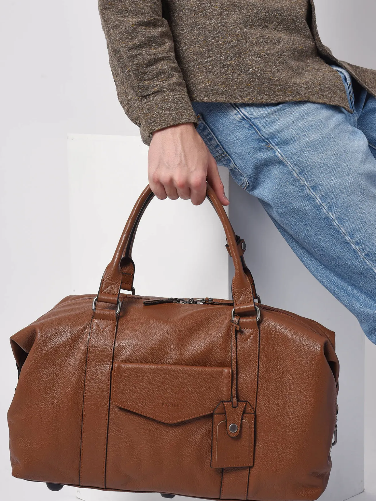 Sac de voyage cabine Flandres en cuir ETRIER