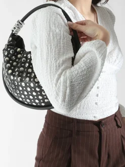Sac Domino médium en cuir et studs SONIA RYKIEL