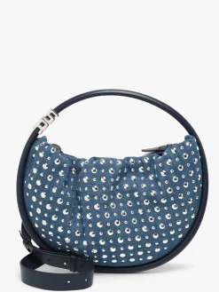 Sac Domino médium en denim et studs SONIA RYKIEL