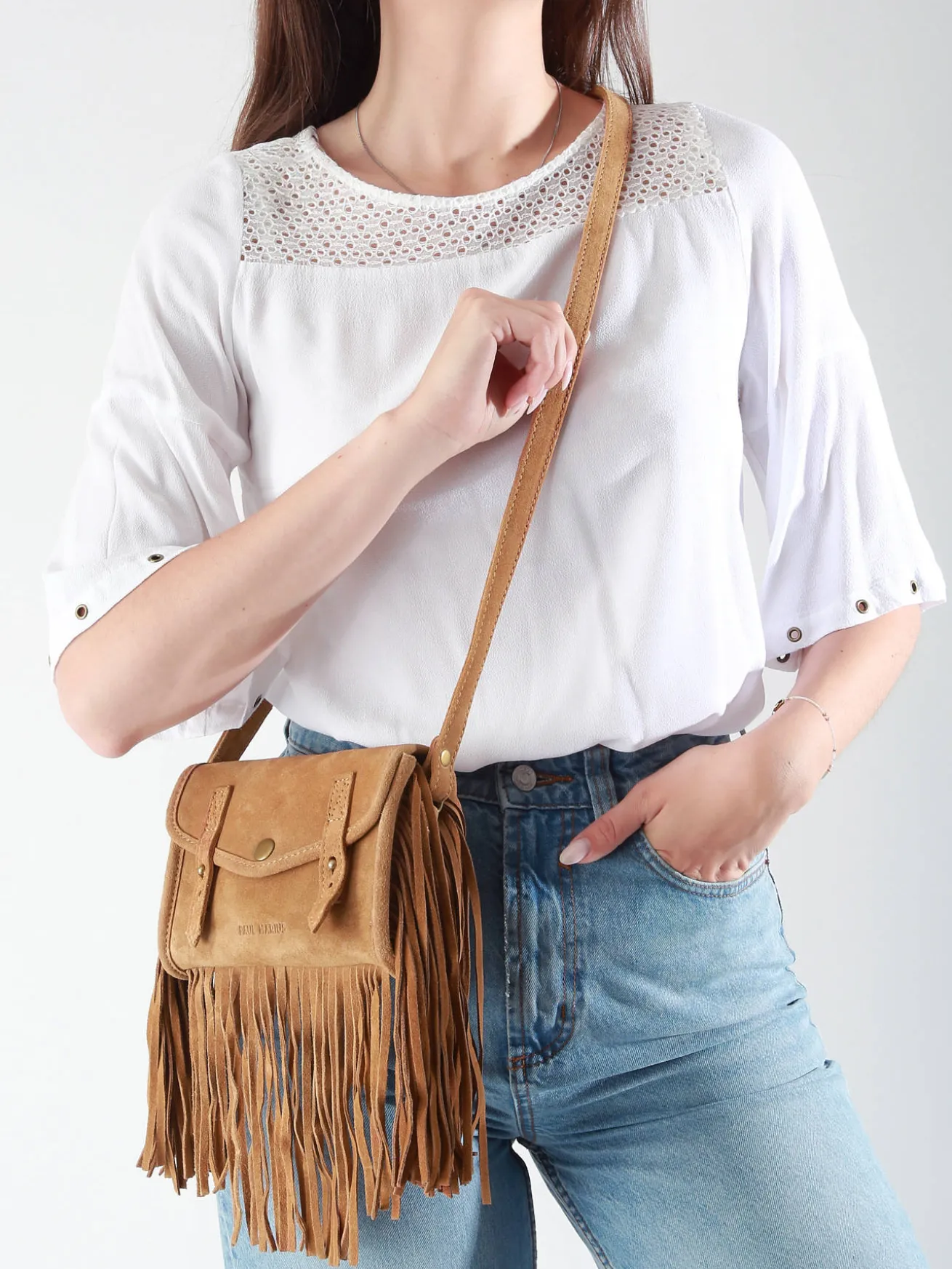 Sac Mini Indispensable Folk cuir PAUL MARIUS