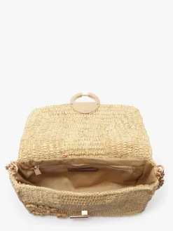 Sac Moyen Moon Raphia Fleuri VANESSA BRUNO