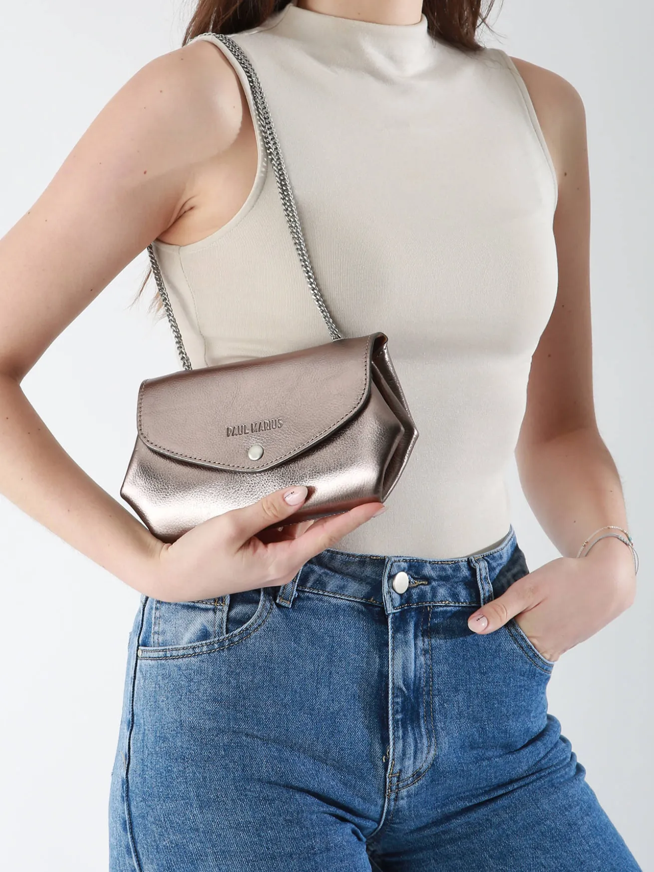 Sac pochette Le Gustave cuir PAUL MARIUS