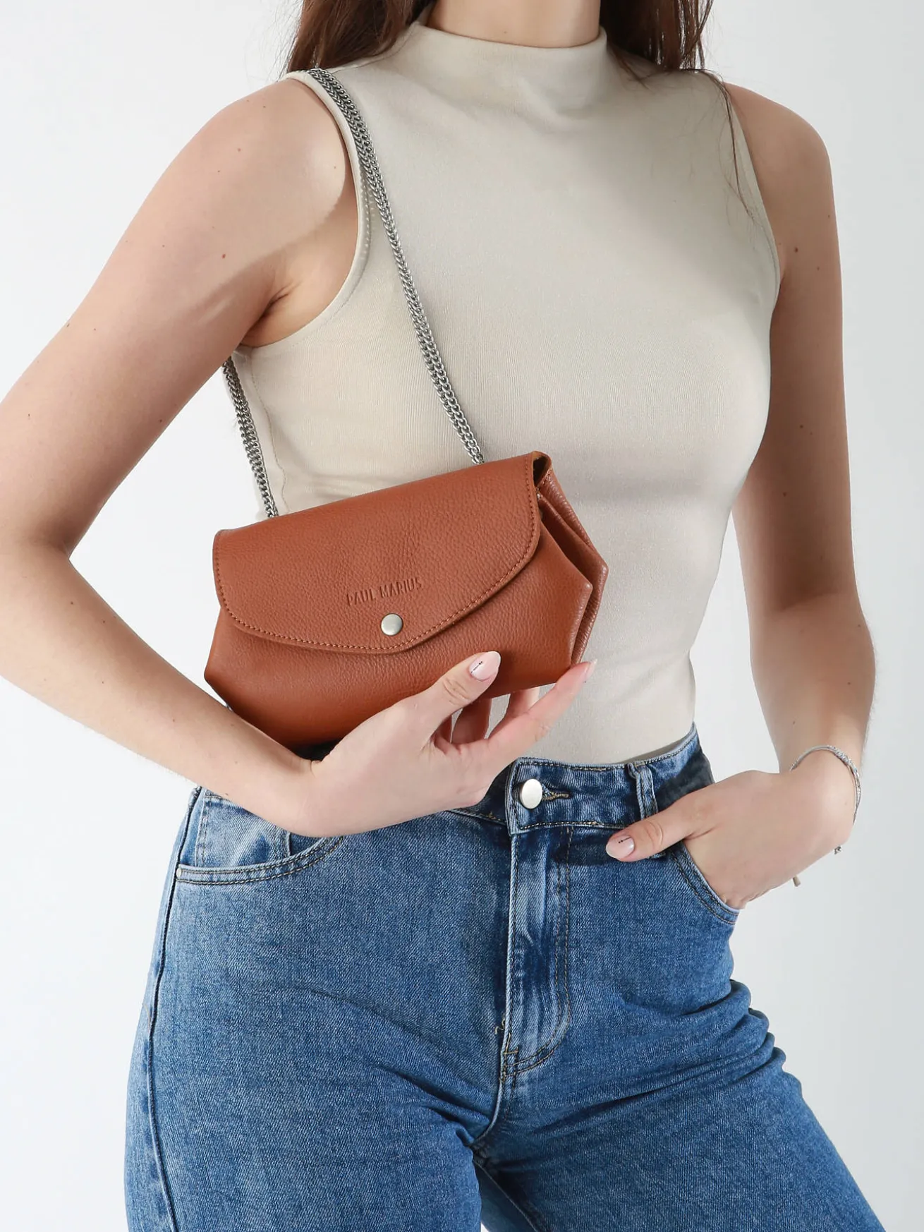 Sac pochette Le Gustave cuir PAUL MARIUS