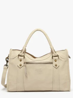 Sac porté main Cow cuir BASILIC PEPPER