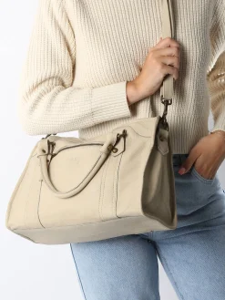 Sac porté main Cow cuir BASILIC PEPPER