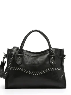 Sac porté main cuir BASILIC PEPPER