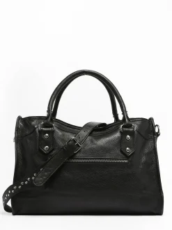 Sac porté main cuir BASILIC PEPPER