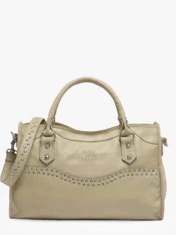 Sac porté main cuir BASILIC PEPPER