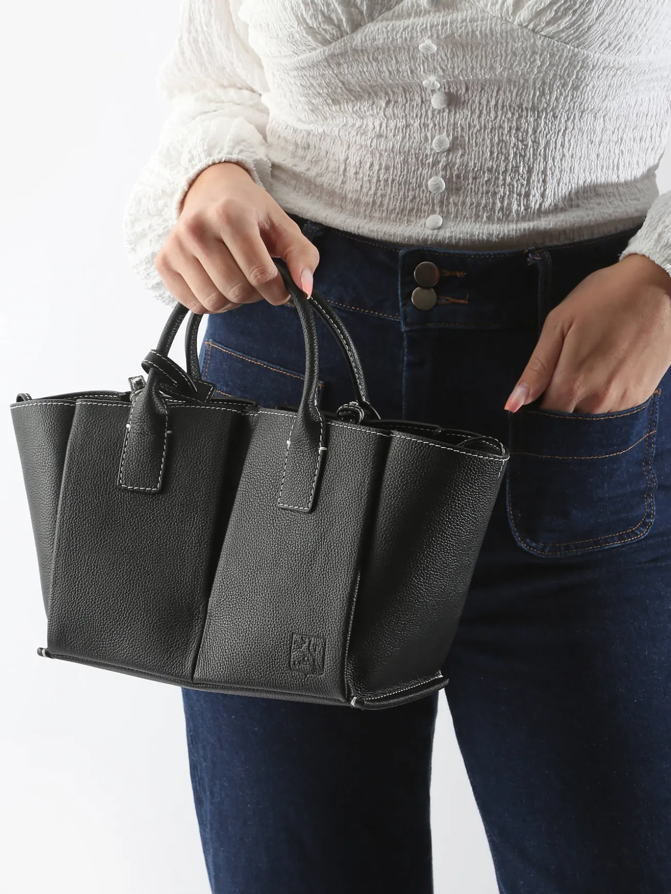 Sac porté main Elena cuir LE TANNEUR