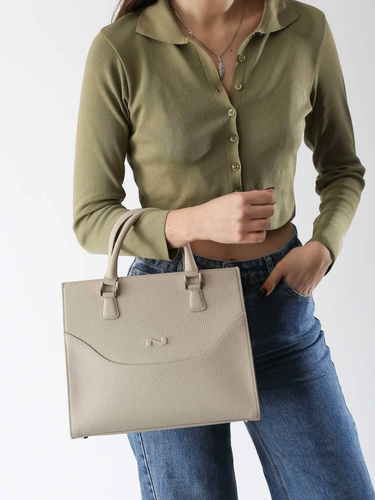Sac porté main Event cuir NATHAN BAUME