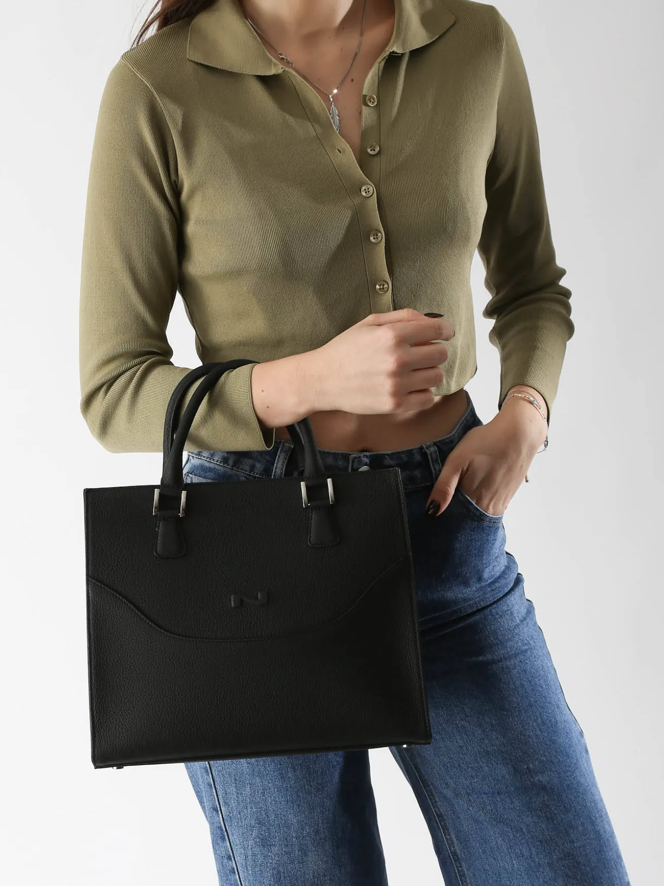 Sac porté main Event cuir NATHAN BAUME