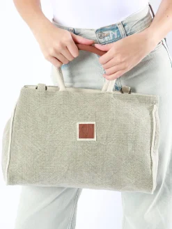 Sac porté main Naturel LE VOYAGE EN PANIER
