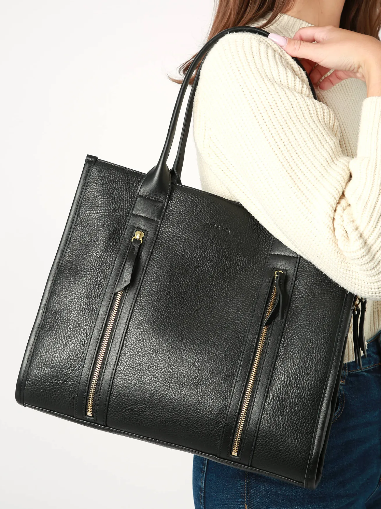 Sac porté main Vintage cuir NAT ET NIN