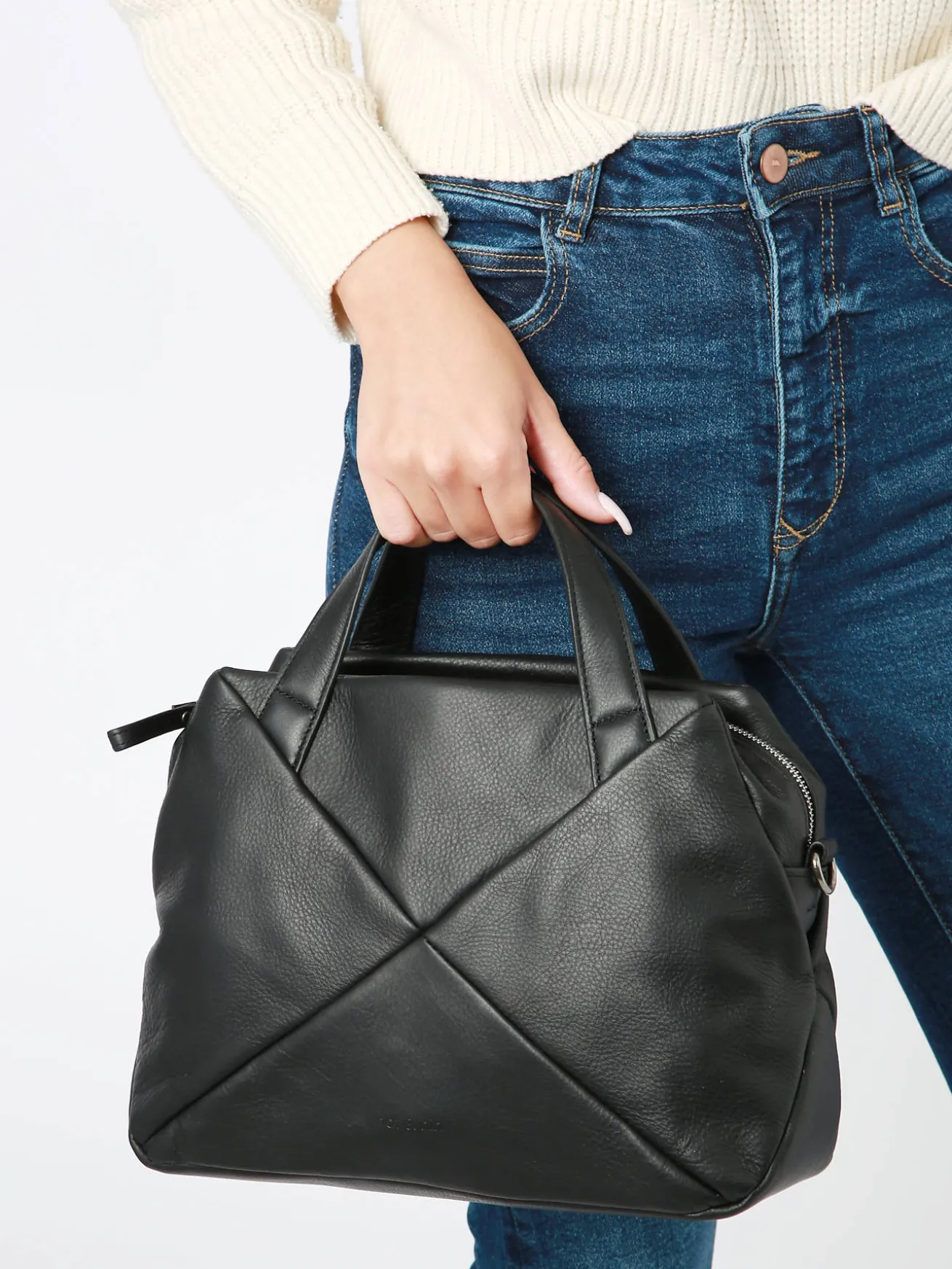 Sac porté main XENA cuir NAT ET NIN