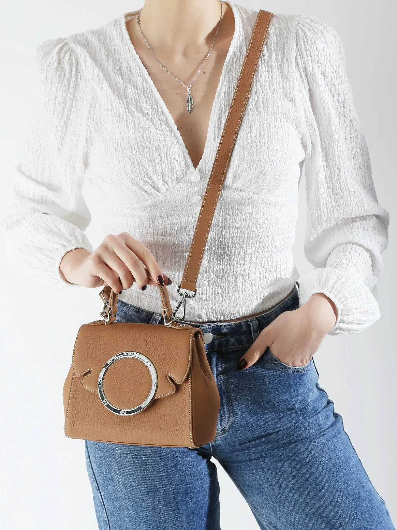 Sac porté main Yumi cuir NATHAN BAUME