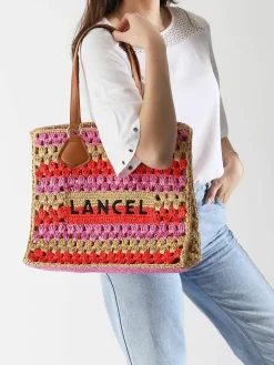 sac porté épaule Cabas d'ete LANCEL