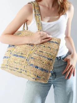 Sac porté épaule Cabas raphia raphia VANESSA BRUNO