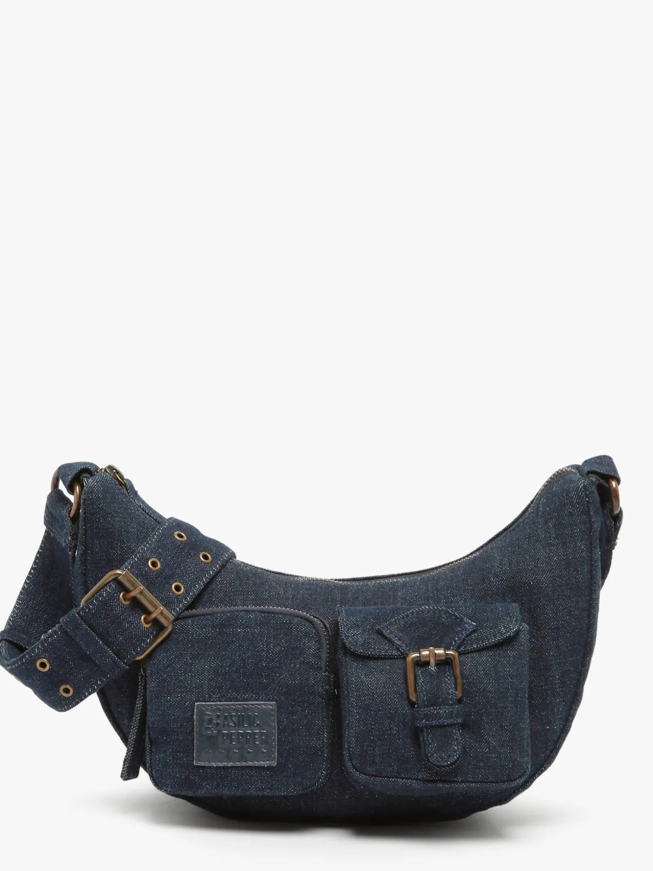 sac porté épaule Cargo denim coton BASILIC PEPPER