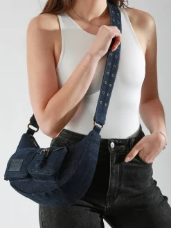 sac porté épaule Cargo denim coton BASILIC PEPPER