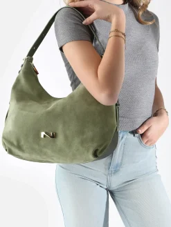 Sac porté épaule Carrie en cuir daim NATHAN BAUME