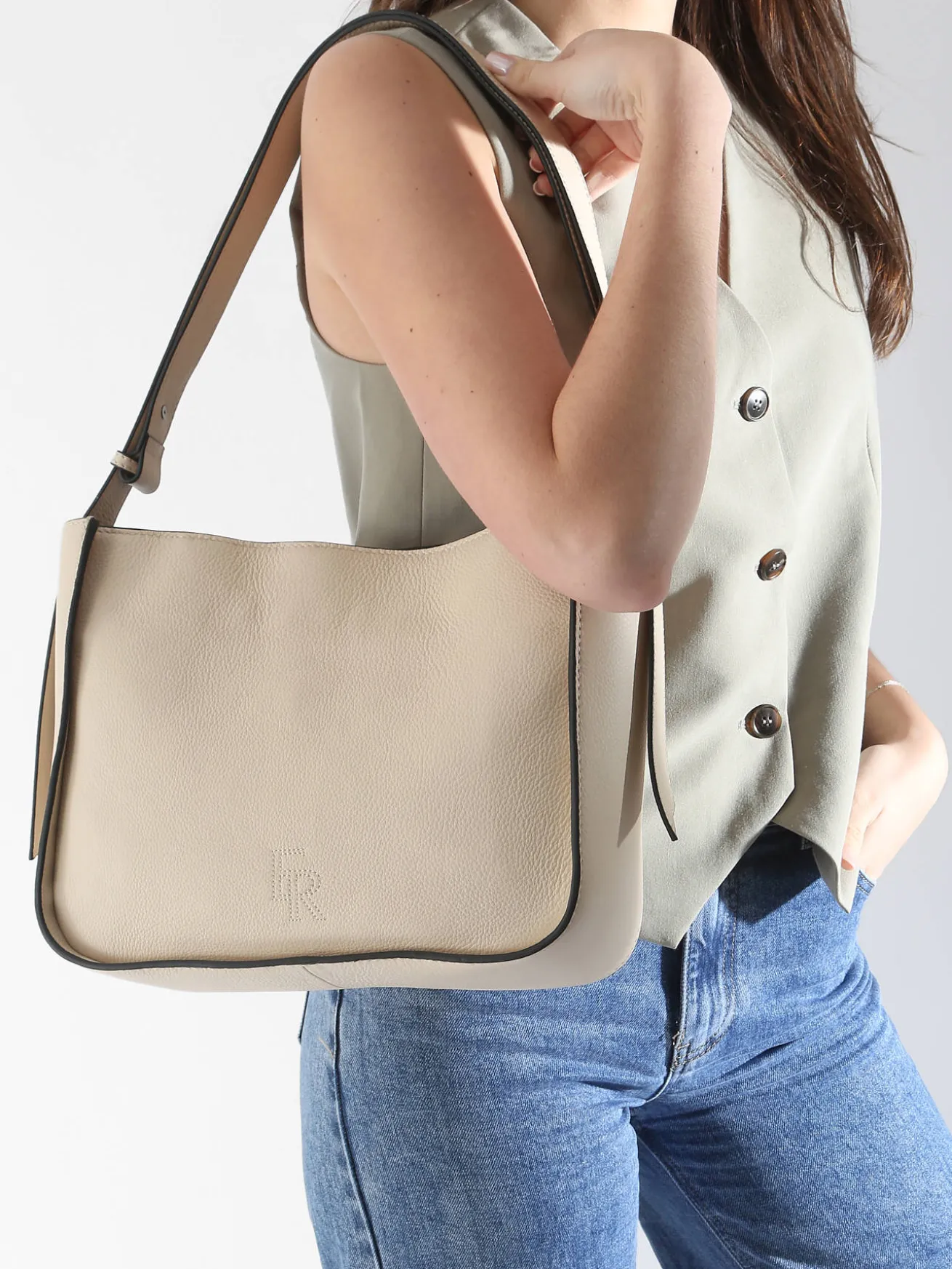 Sac porté épaule M Foudre cuir ETRIER